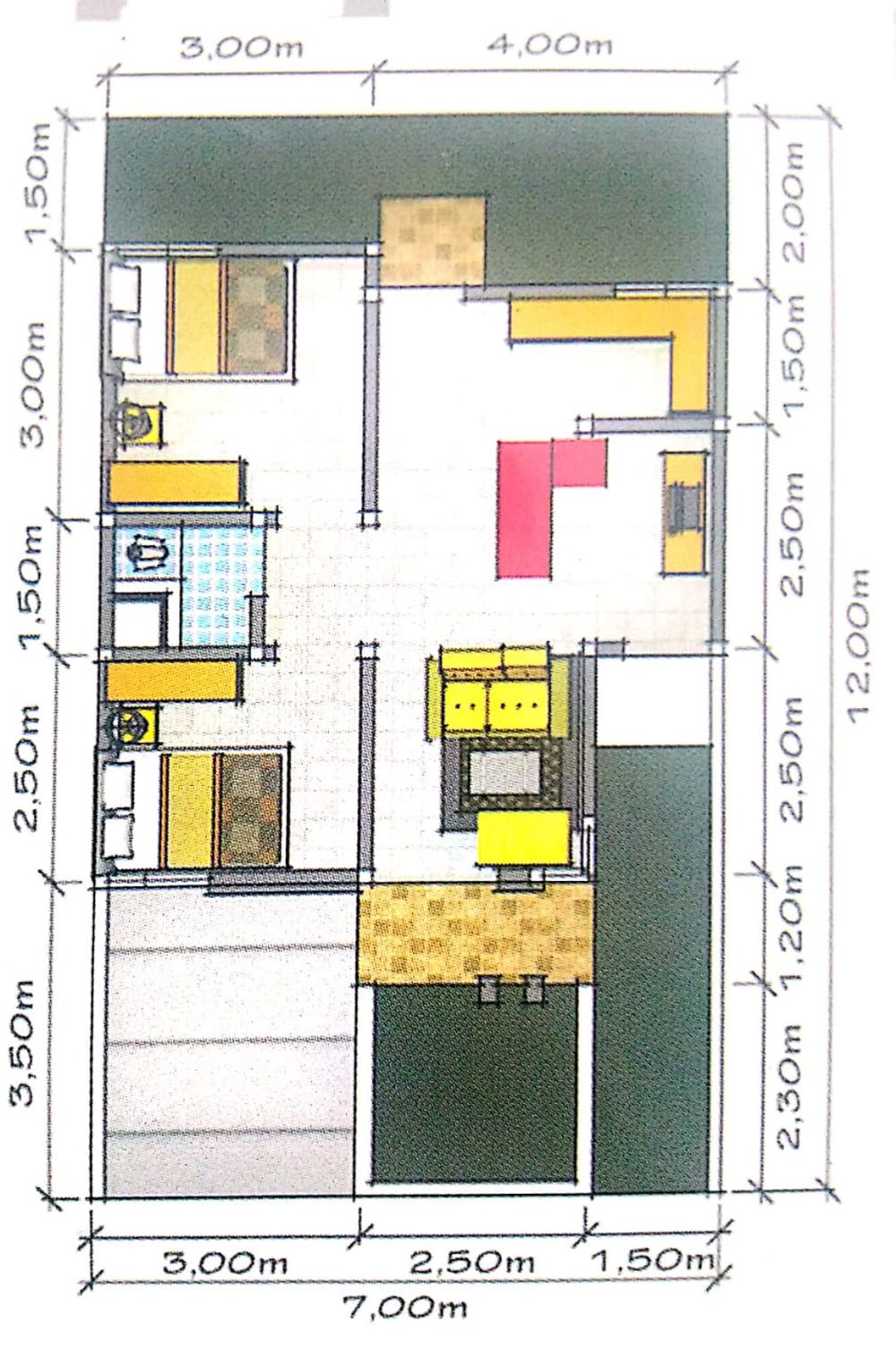foto denah rumah tipe 45/84 perumahan CITRA REGENCY