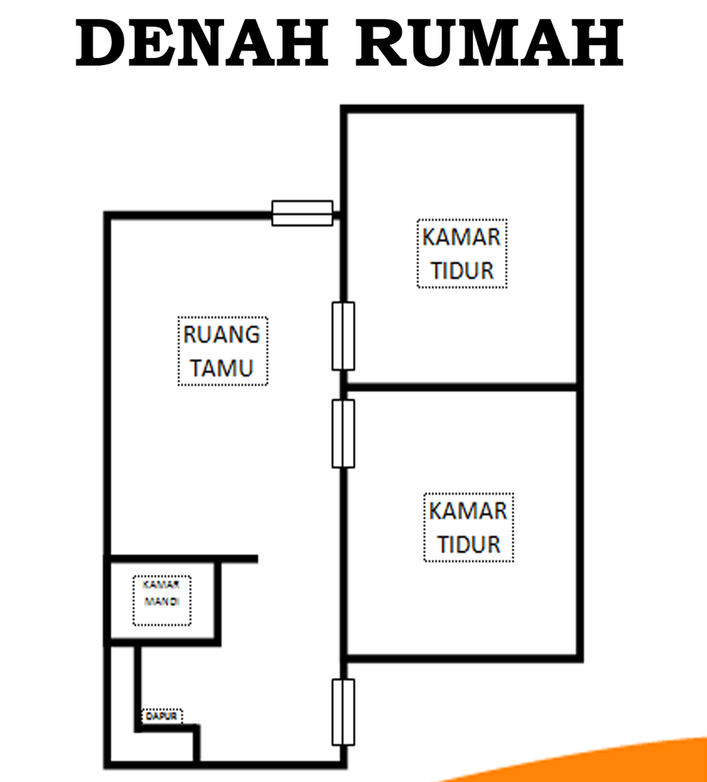 foto denah rumah tipe 36 perumahan MEDANG PERMAI INDAH