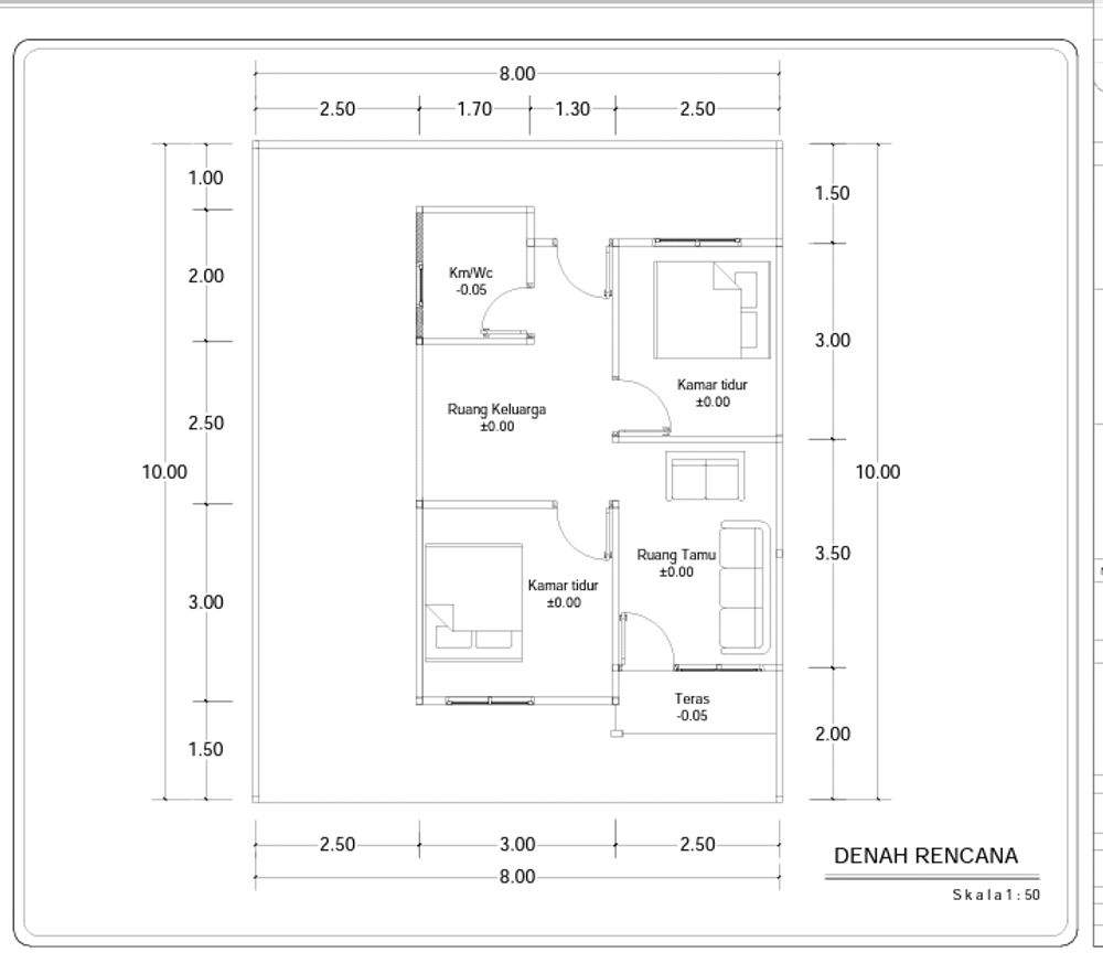 foto denah rumah tipe 36 perumahan Perumahan Diy GREEN PARK