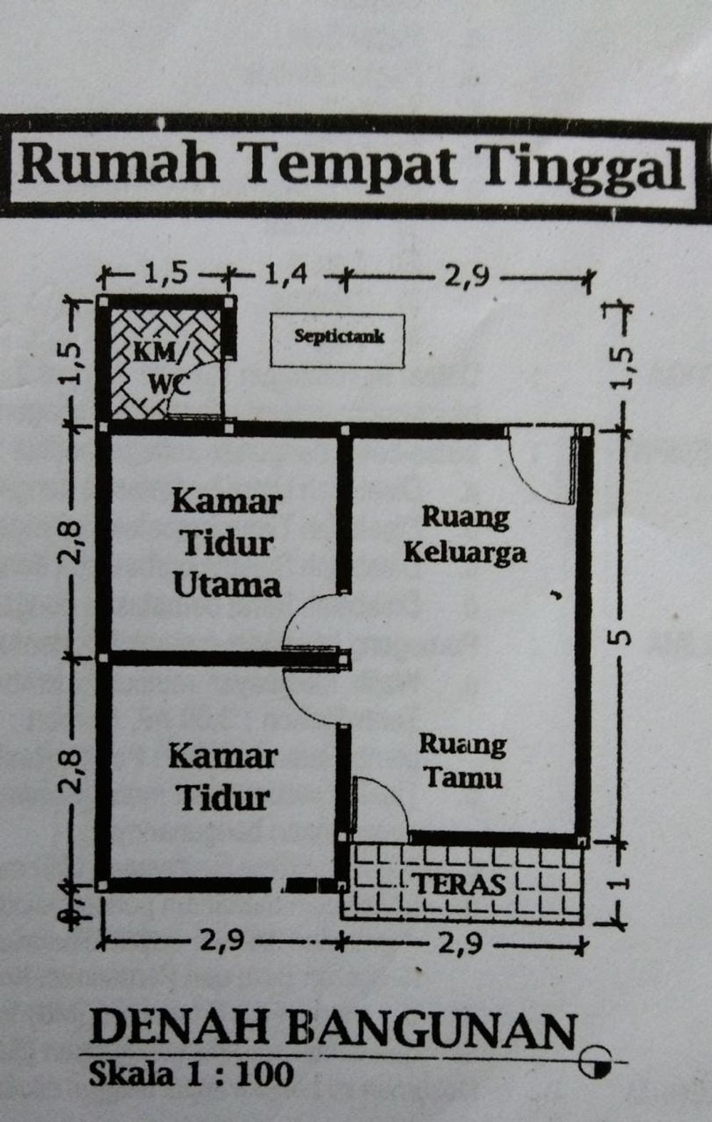 foto denah rumah tipe 36 perumahan CITRA BARITO 3