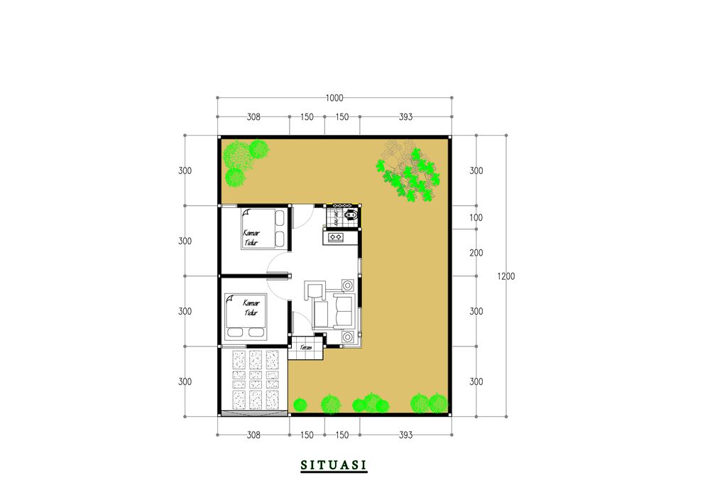foto denah rumah tipe 36 perumahan MUTIA RAIHAN RESIDENCE