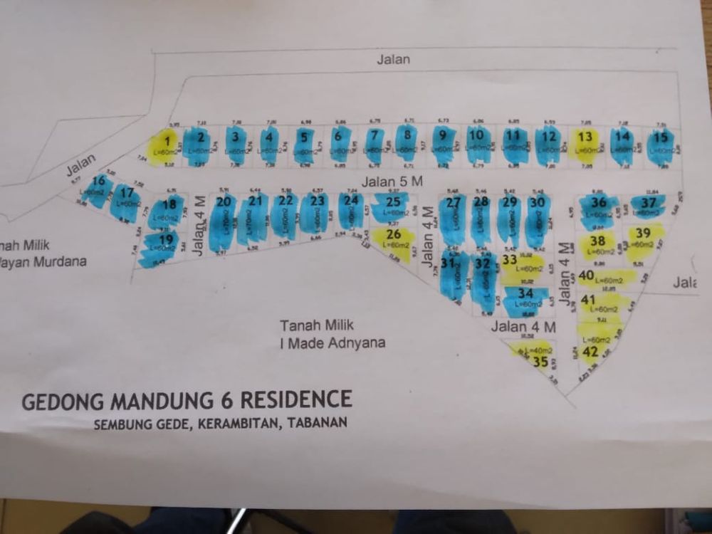 foto denah rumah tipe 30 perumahan PERUMAHAN GEDONG MANDUNG VI