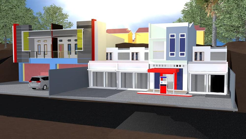 foto denah rumah tipe 40/144 perumahan Tanjung terdana rizki residence