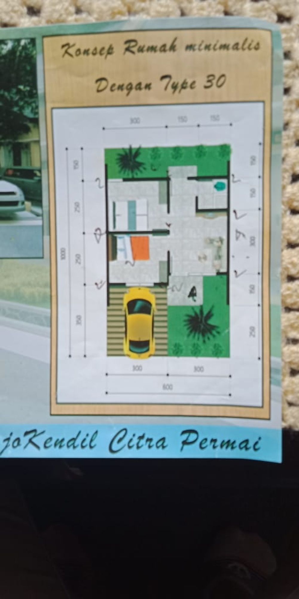 foto denah rumah tipe 30/60 perumahan MOJOKENDIL CITRA PERMAI