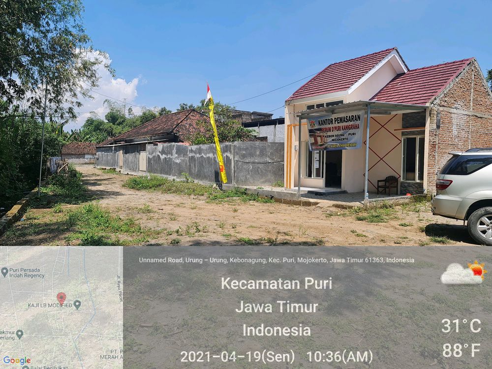 foto denah rumah tipe 30/72 perumahan perumahan De Puri Kanigraha
