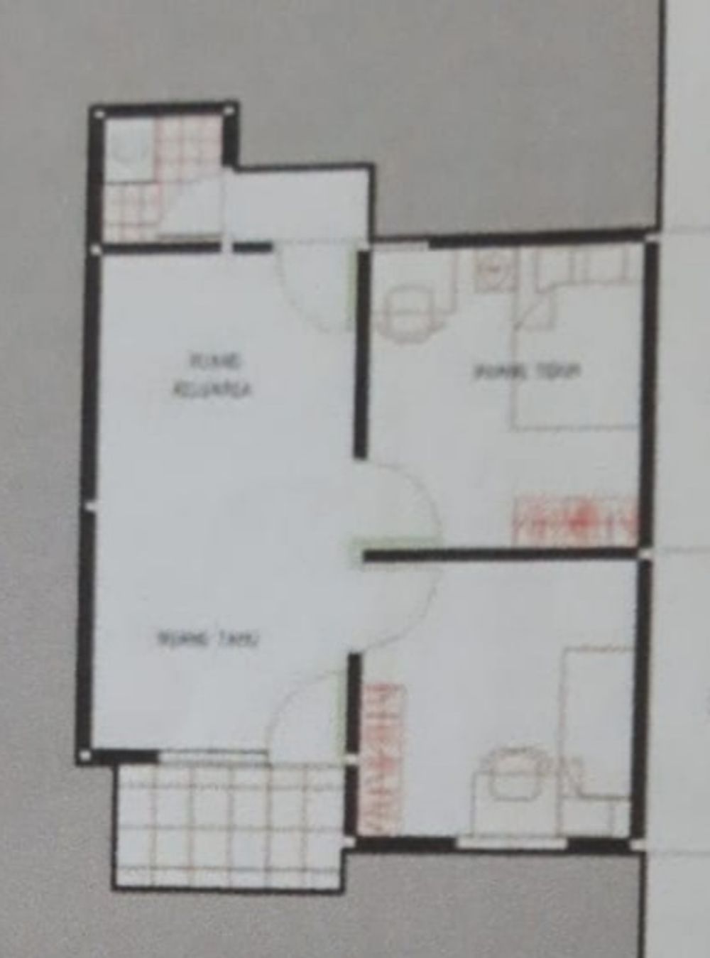 foto denah rumah tipe 36 perumahan Dulumo Permai