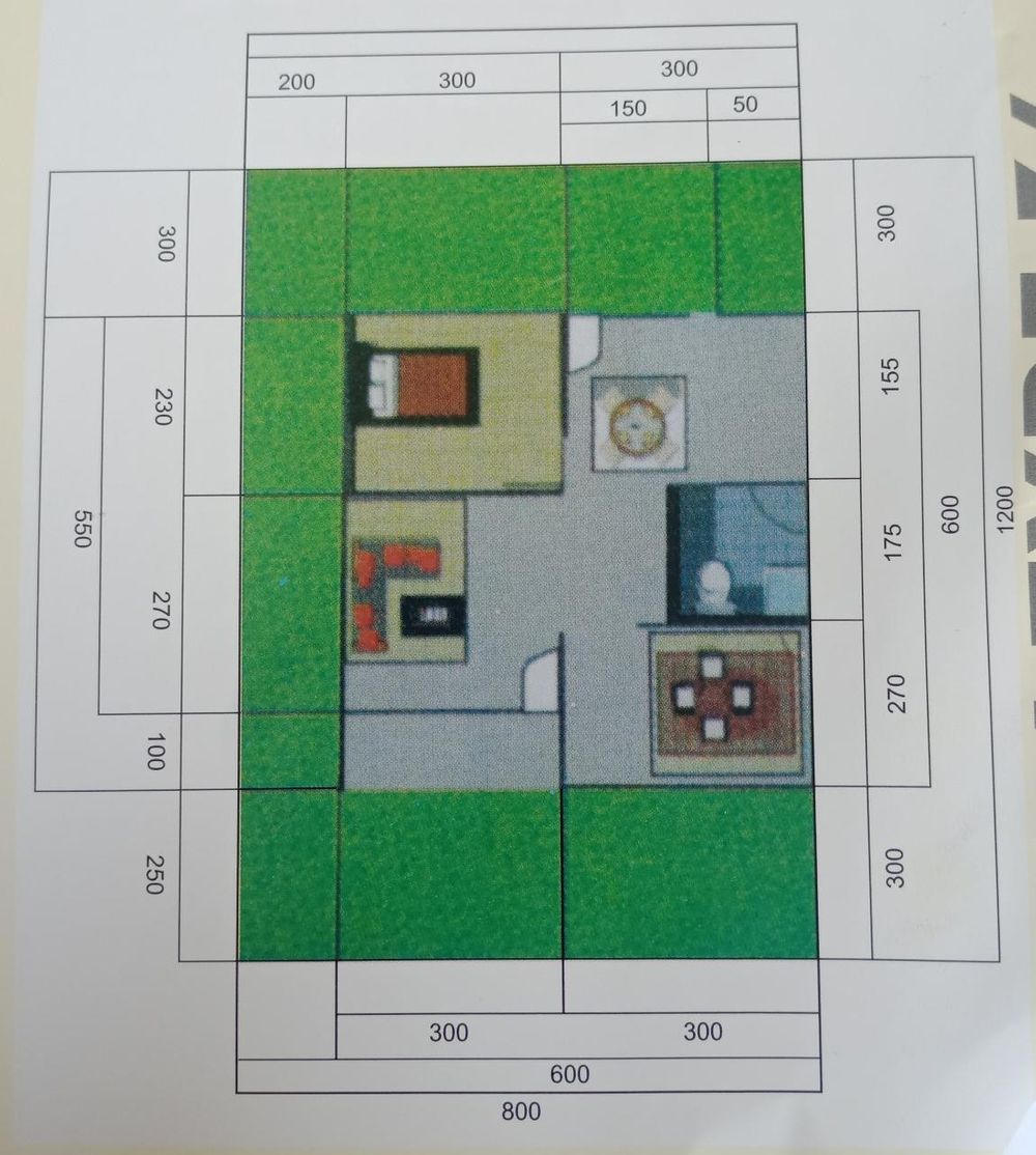 foto denah rumah tipe 36 perumahan Berlian Melaburi Residence