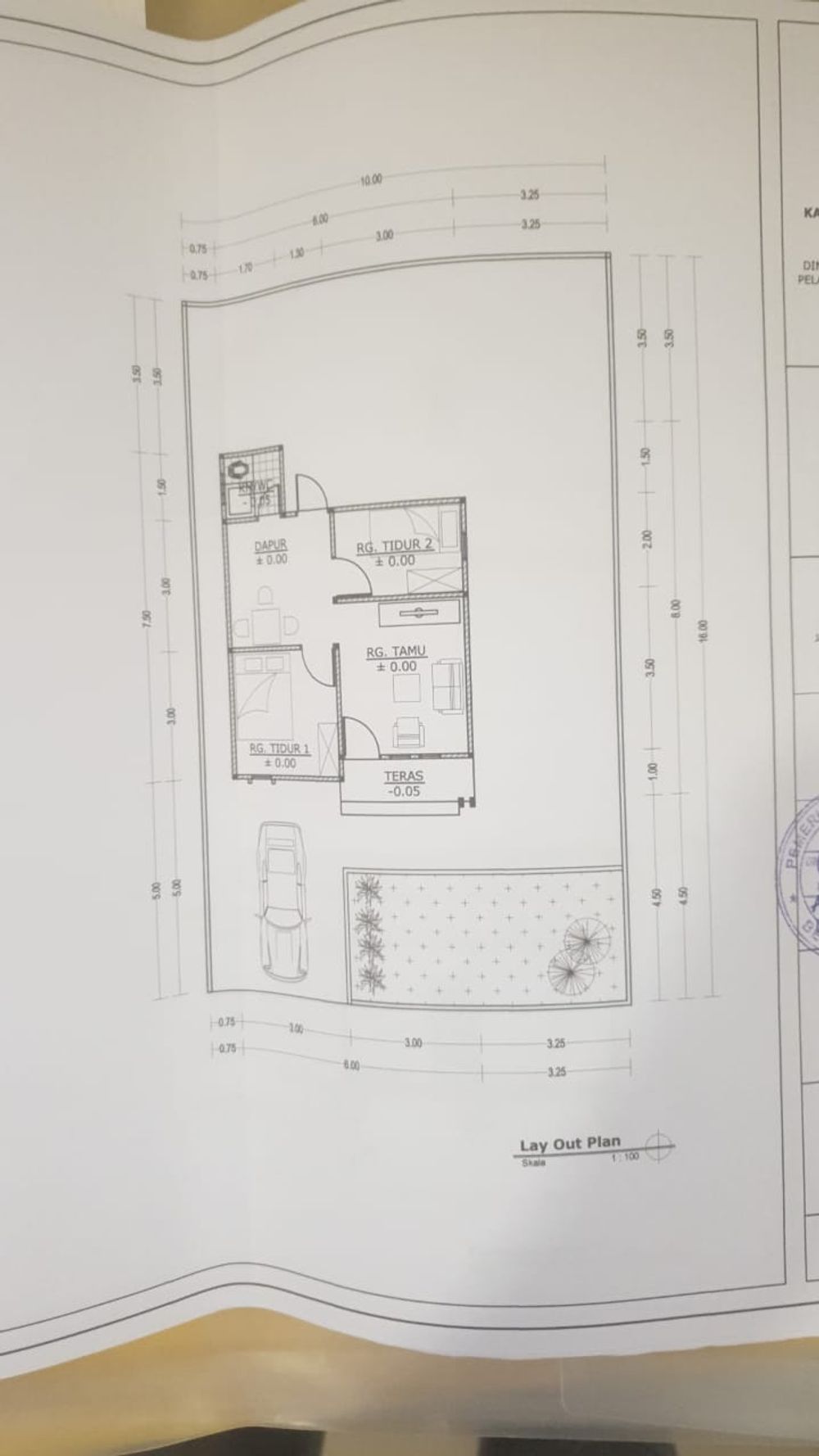 foto denah rumah tipe 36 Subsdidi perumahan Lala Residence