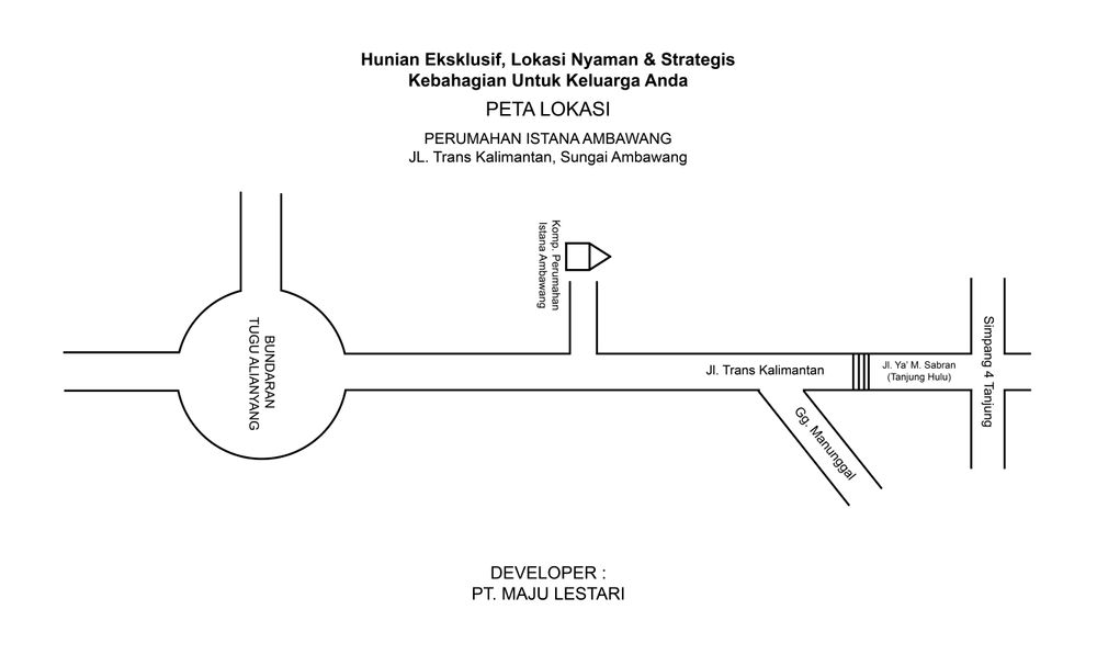 foto denah rumah tipe 36 perumahan ISTANA AMBAWANG
