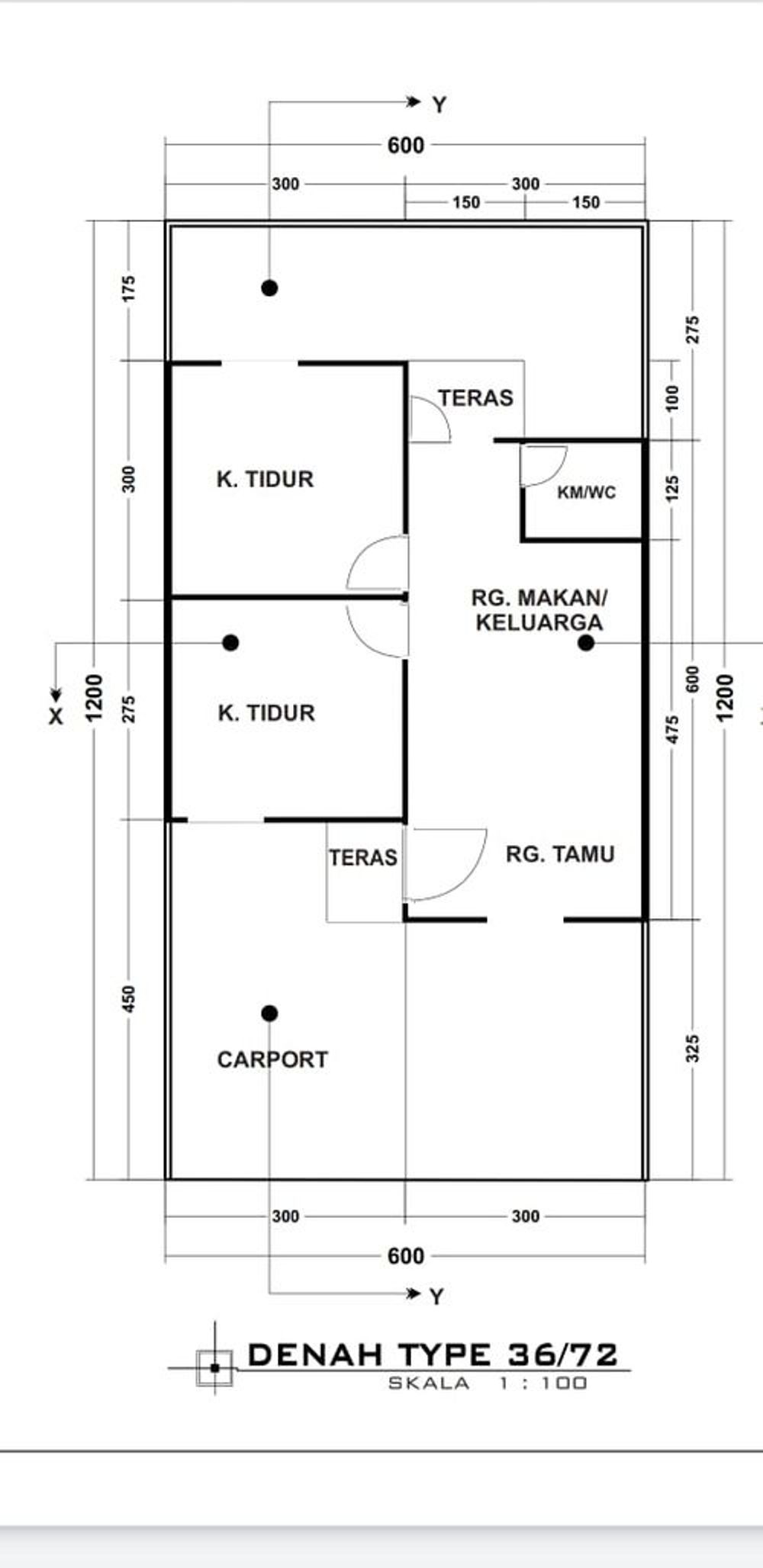 foto denah rumah tipe 36 perumahan RAIHAN GALESONG RESIDENCE 2