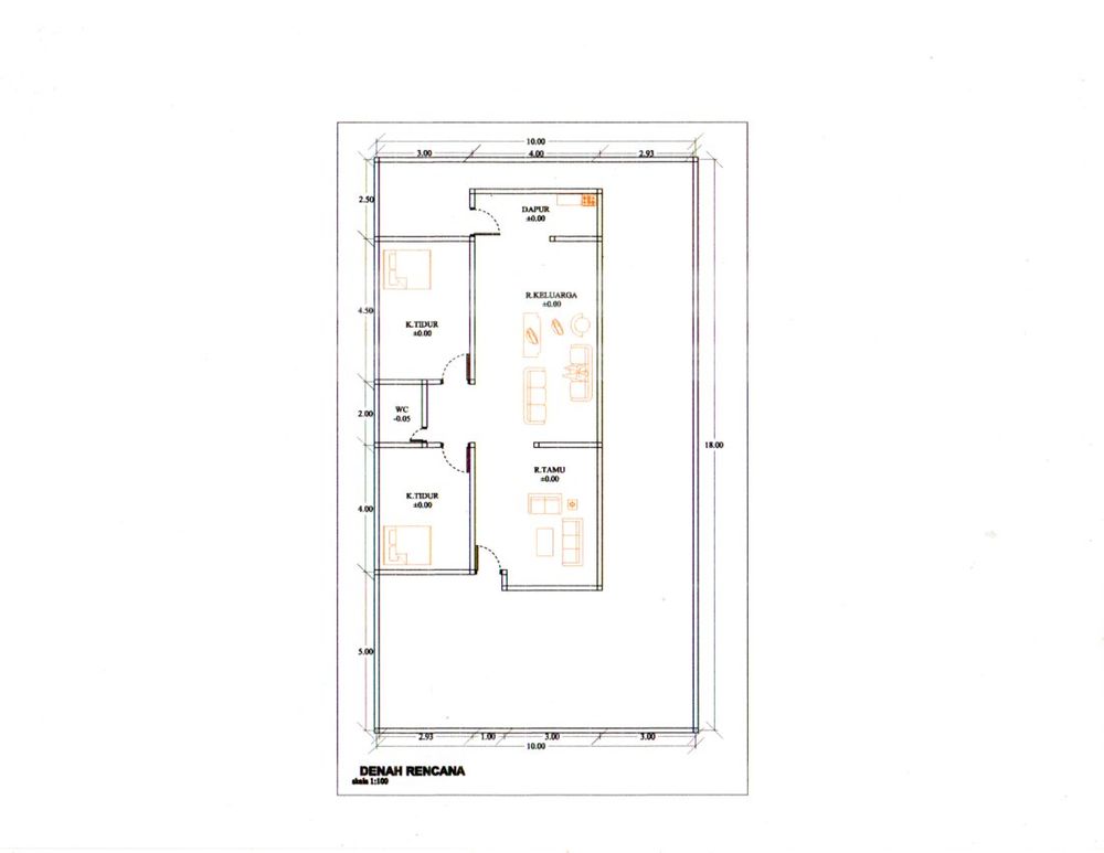 foto denah rumah tipe 70/180 perumahan Perumahan Diy GREEN PARK