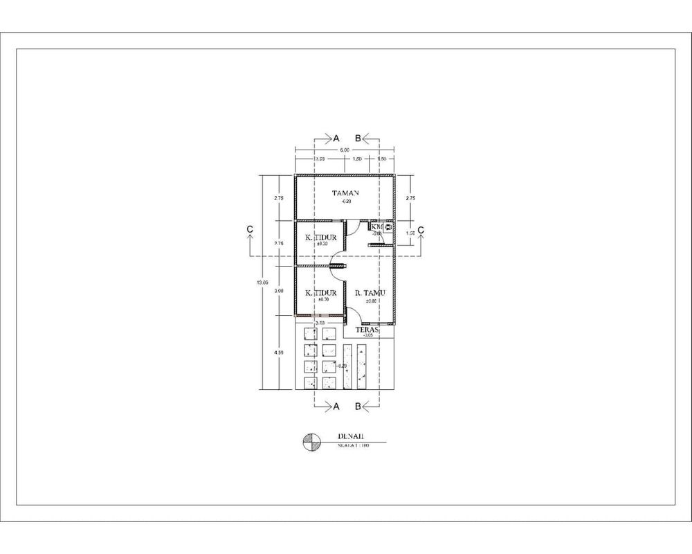 foto denah rumah tipe SUBSIDI 36 perumahan TAMAN ANNAFRIS MILALA 1 PENGEMBANGAN 1