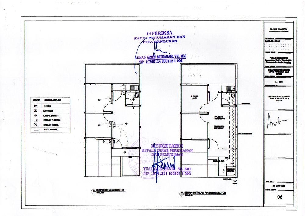 foto denah rumah tipe Subsidi perumahan Villa Cendana Residence 1