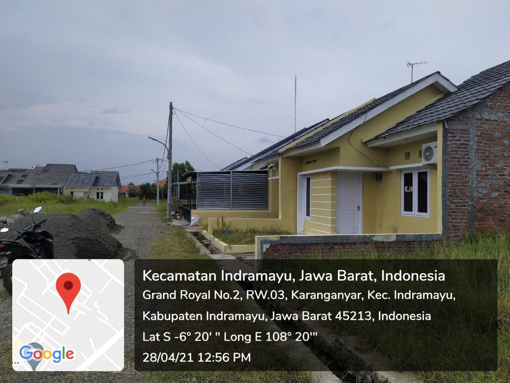 foto denah rumah tipe 36/72 perumahan GRAND ROYAL RESIDENCE 2