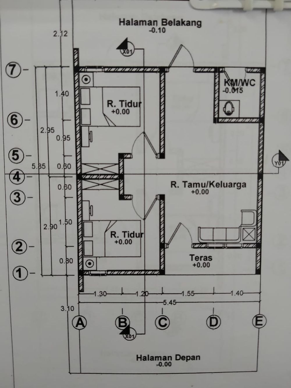 foto denah rumah tipe 32 perumahan RUMAH PESONA JAGOAN