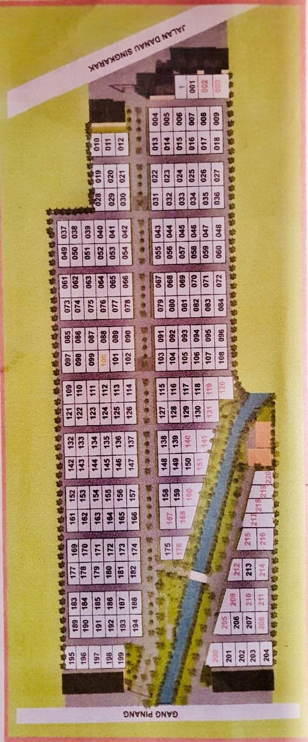 foto denah rumah tipe 36/91 perumahan Merbau permai indah