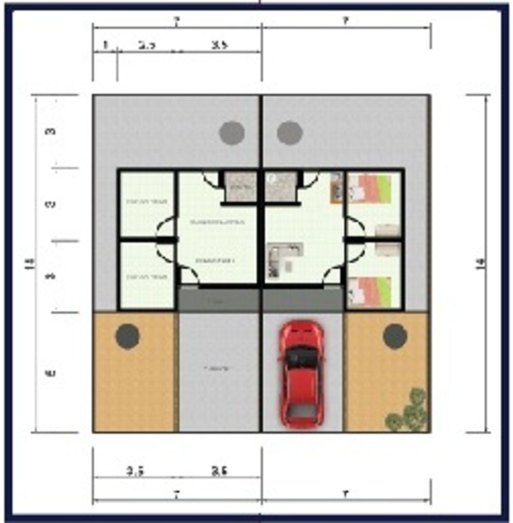 foto denah rumah tipe 36 perumahan LENGKUAS HILL RESIDENCE