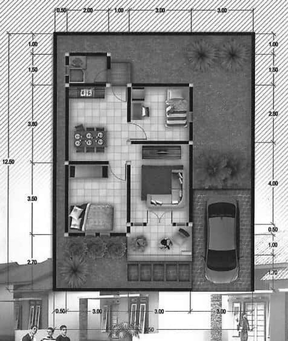 foto denah rumah tipe 36/110.5 perumahan CITRA INDAH