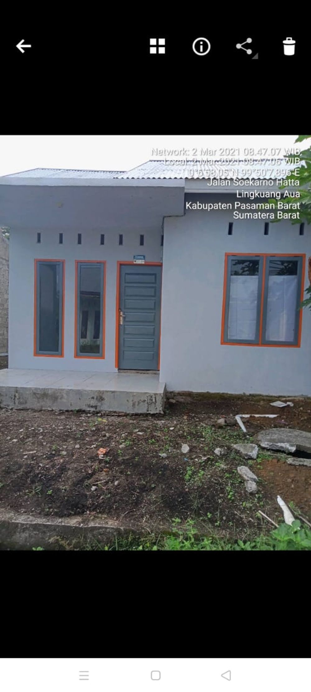 foto denah rumah tipe RSH 36/90 perumahan Taman Harmonis