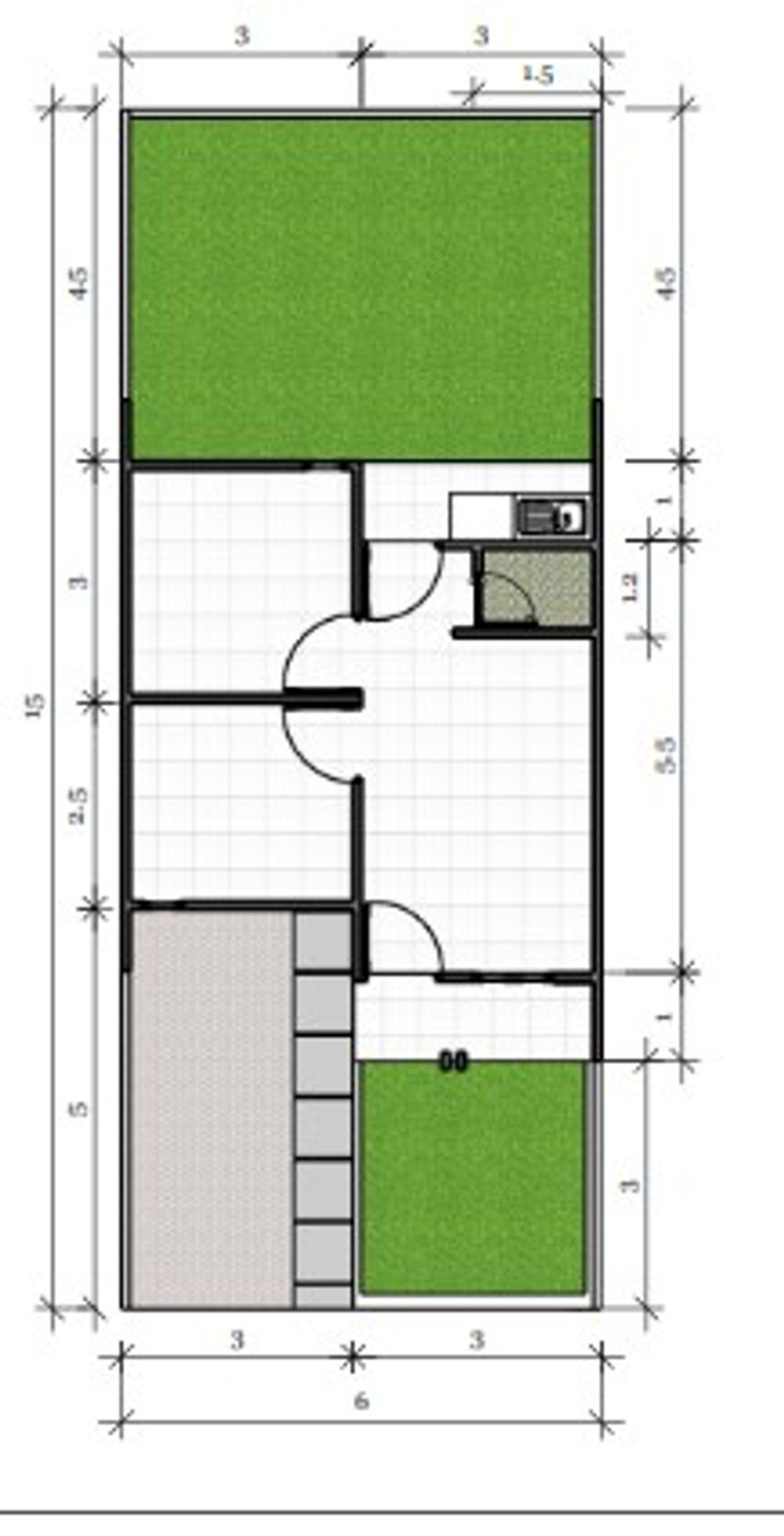 foto denah rumah tipe Zamrud perumahan RAKATA RESIDENCE 3
