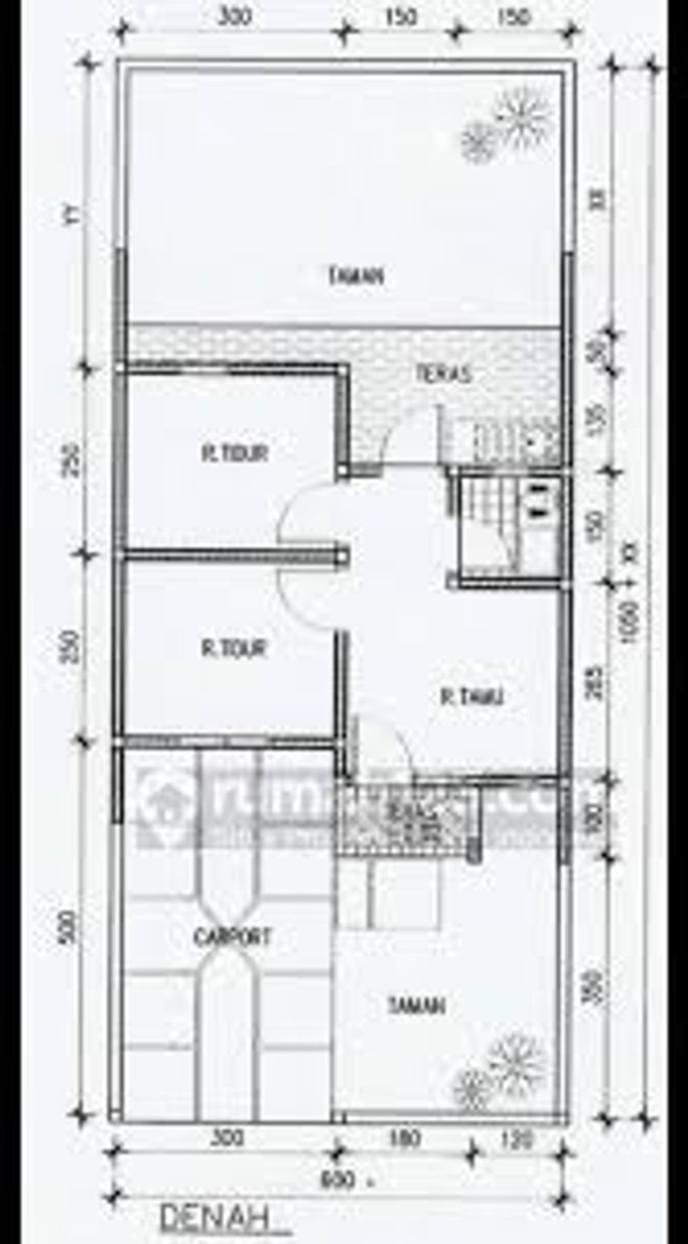 foto denah rumah tipe 36 perumahan GREEN VIEW BETUNGAN
