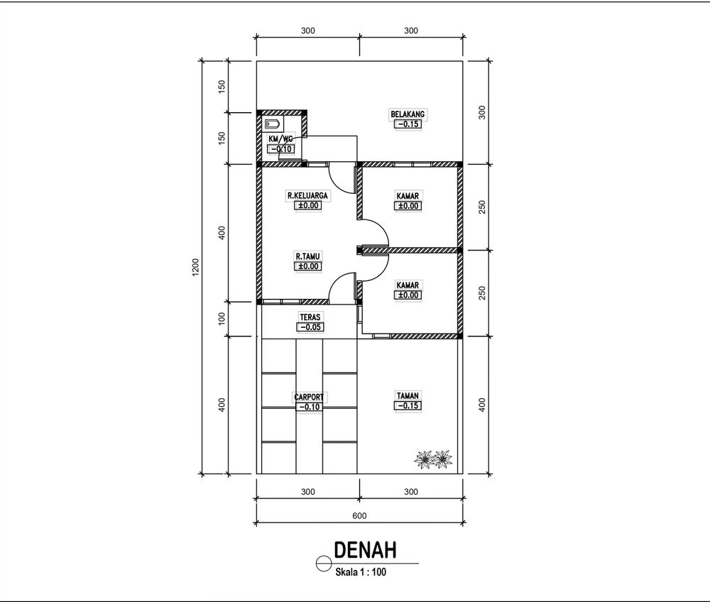 foto denah rumah tipe Rumah Tapak perumahan Griya indah luragung
