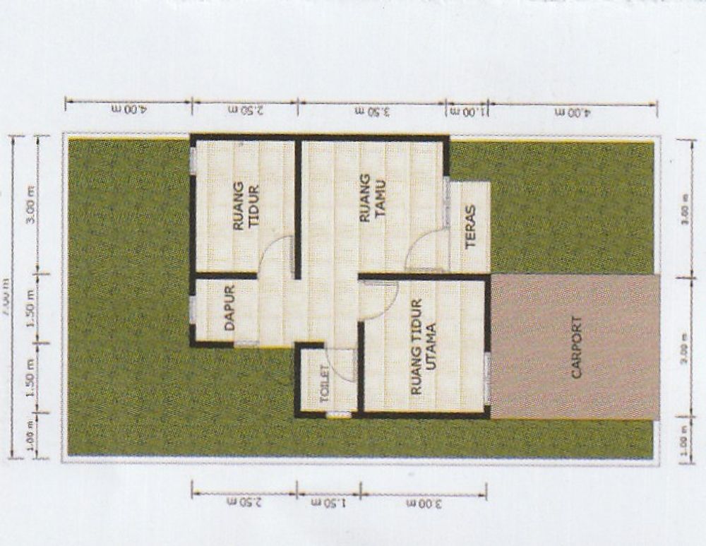 foto denah rumah tipe 36 perumahan Grand Asia City 4