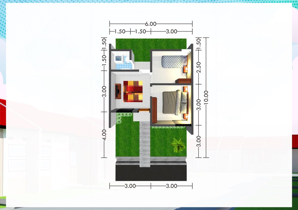 foto denah rumah tipe 29Jad perumahan Kepuren Residence 4