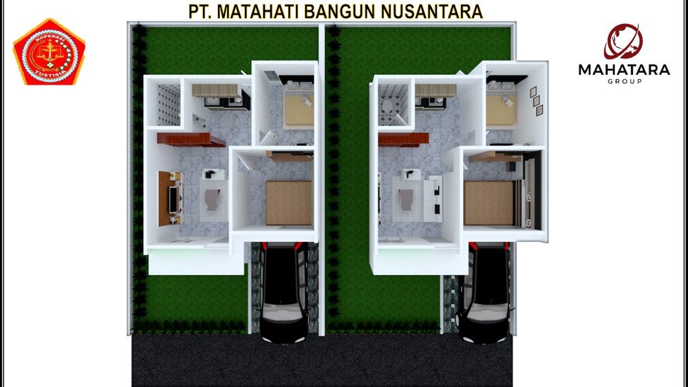 foto denah rumah tipe 36/104 perumahan BERTAM INDAH REGENCY