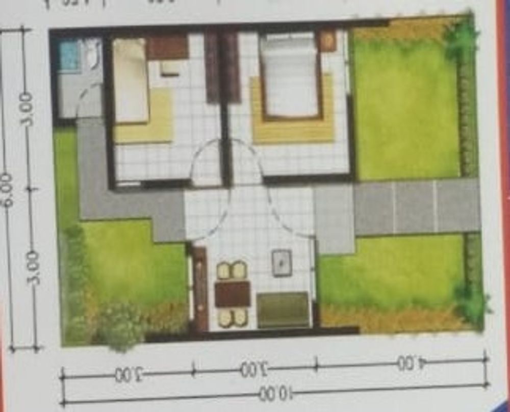 foto denah rumah tipe 36 perumahan PERUMAHAN KARTINI 99