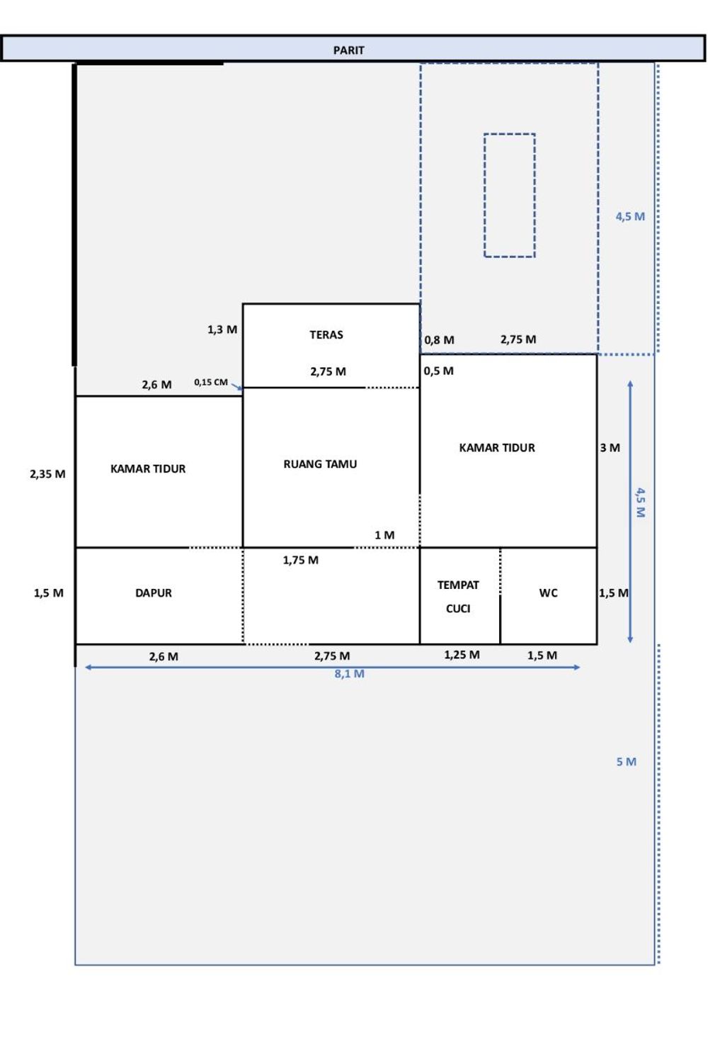 foto denah rumah tipe 36subsidi perumahan CITRA MANDIRI RESIDENCE 19