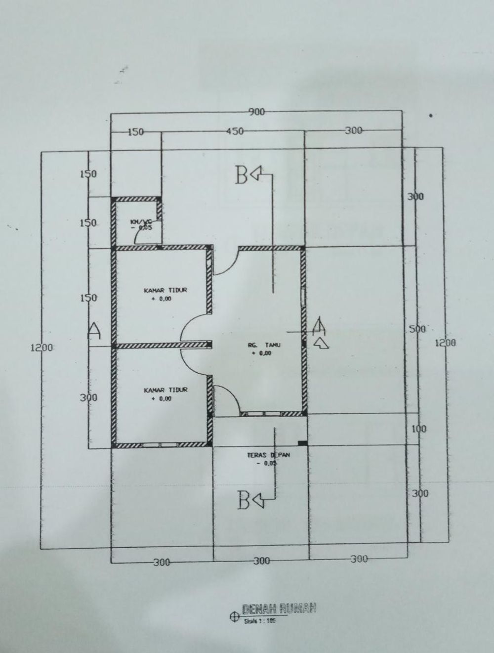 foto denah rumah tipe 36 perumahan VIOLA LAND II