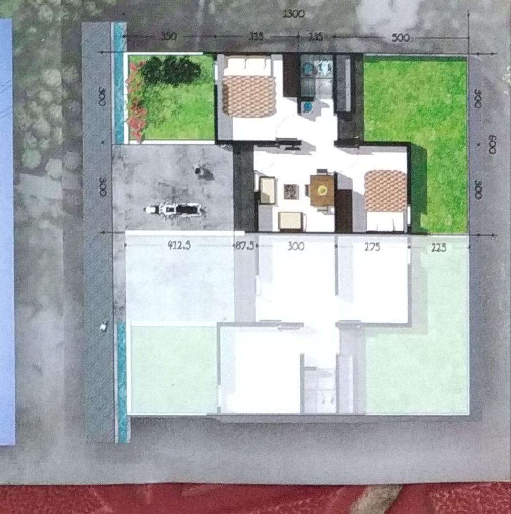 foto denah rumah tipe tahap pertama perumahan Bukit Pakatto Permai