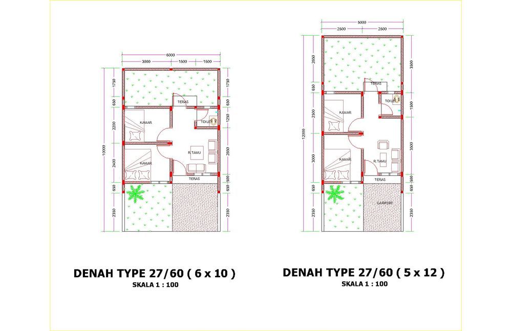foto denah rumah tipe FLPP 2019 perumahan Lemahmulya Indah
