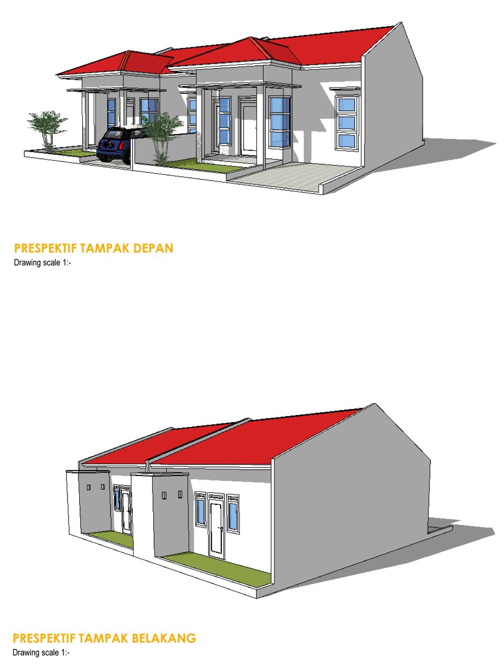 foto denah rumah tipe 70 perumahan SULTAN RESIDENCE