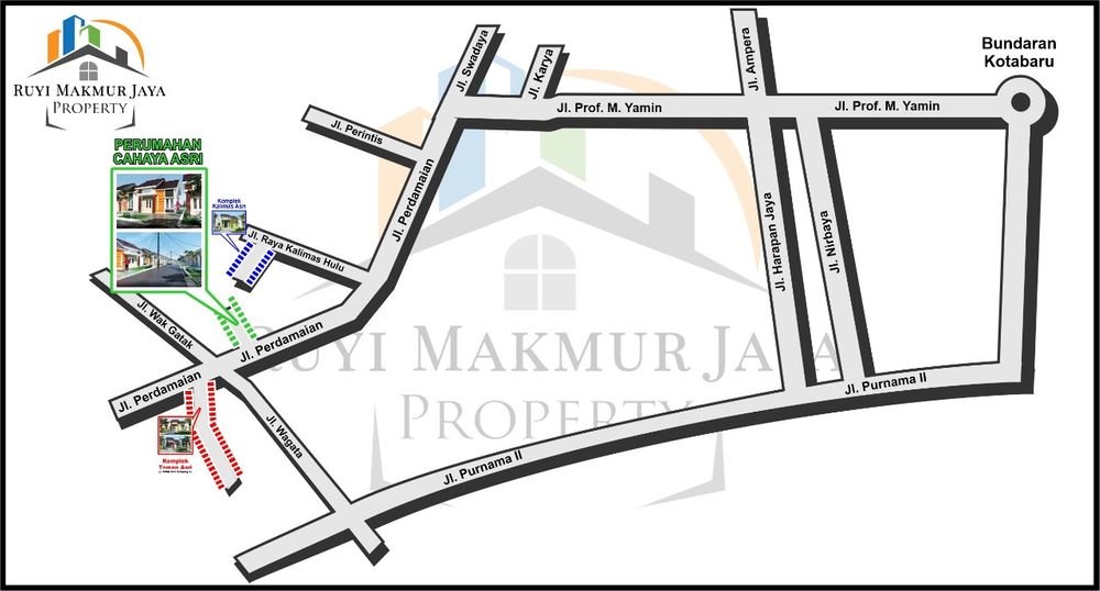 foto denah rumah tipe 36 perumahan CAHAYA ASRI