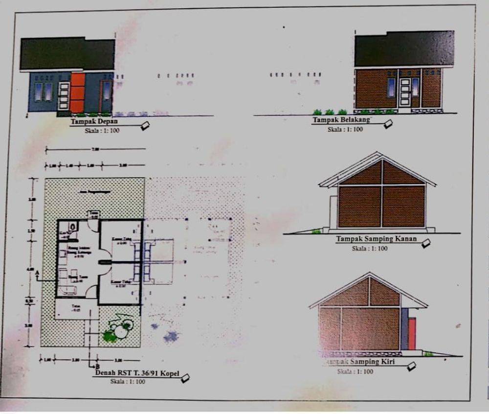 foto denah rumah tipe 36 perumahan TENGKONG - TENGKONG PERMAI