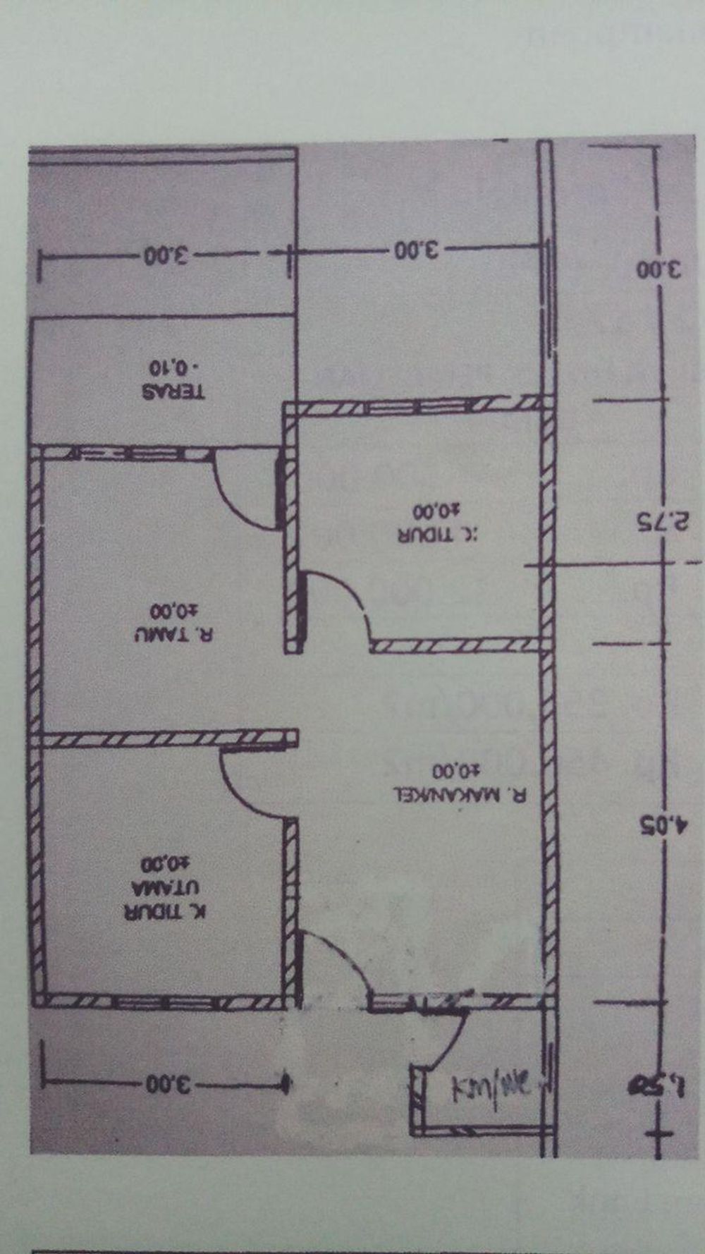 foto denah rumah tipe 36 perumahan SAFA MARWAH IV
