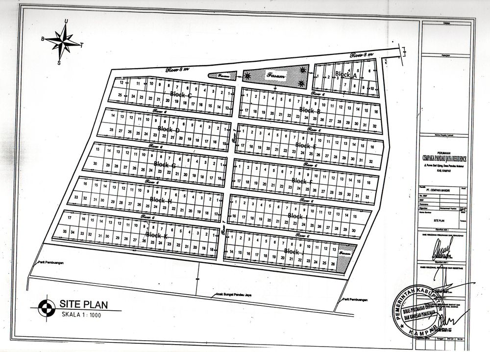 foto denah rumah tipe 36/106 perumahan Cempaka Pandau Jaya Residence