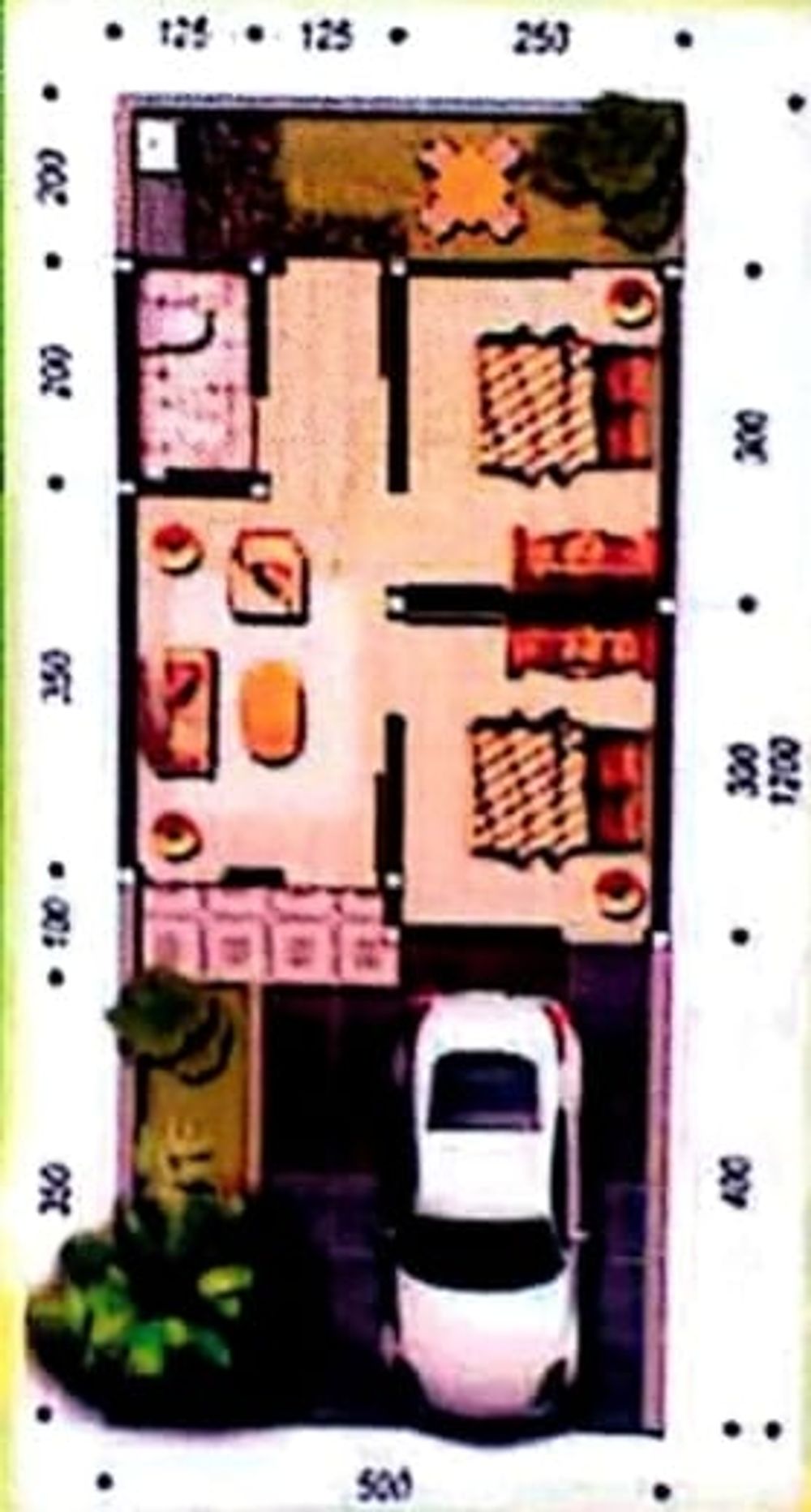 foto denah rumah tipe 30/60 perumahan Baiti Jannati Residence