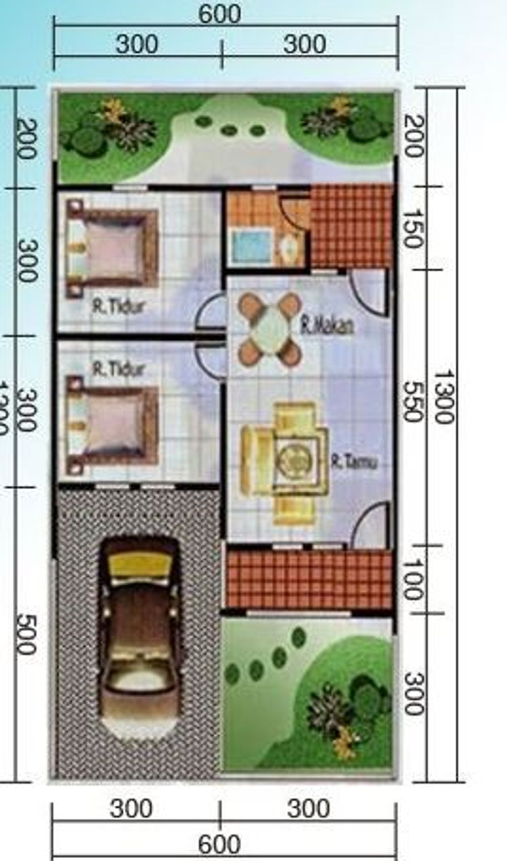 foto denah rumah tipe STANDAR perumahan Topoyo Indah Residence