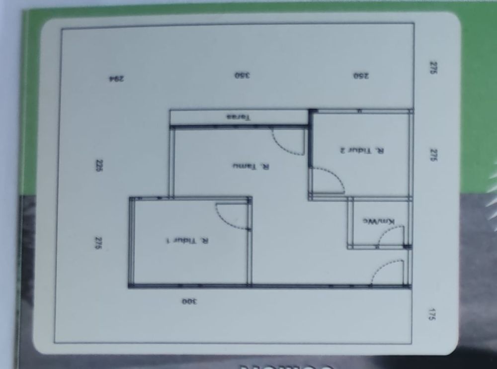 foto denah rumah tipe 36/84 perumahan BUMI AKASIA PERMAI