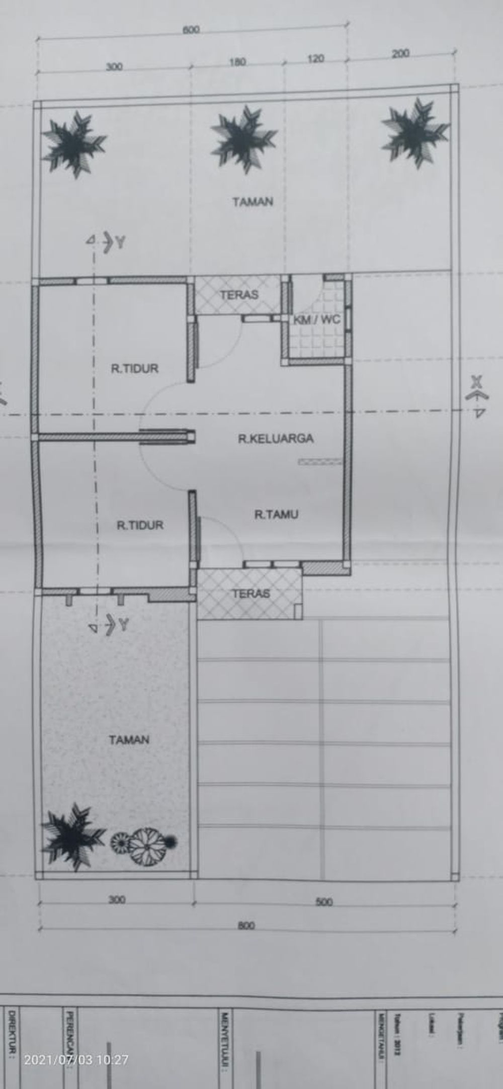 foto denah rumah tipe 36 perumahan Griya Tinelo Permai