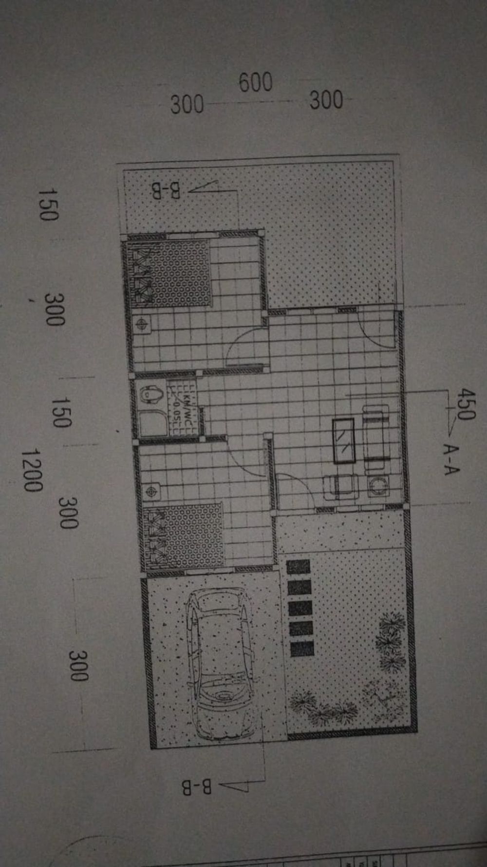 foto denah rumah tipe 36/72 perumahan SULTHAN RESIDENCE