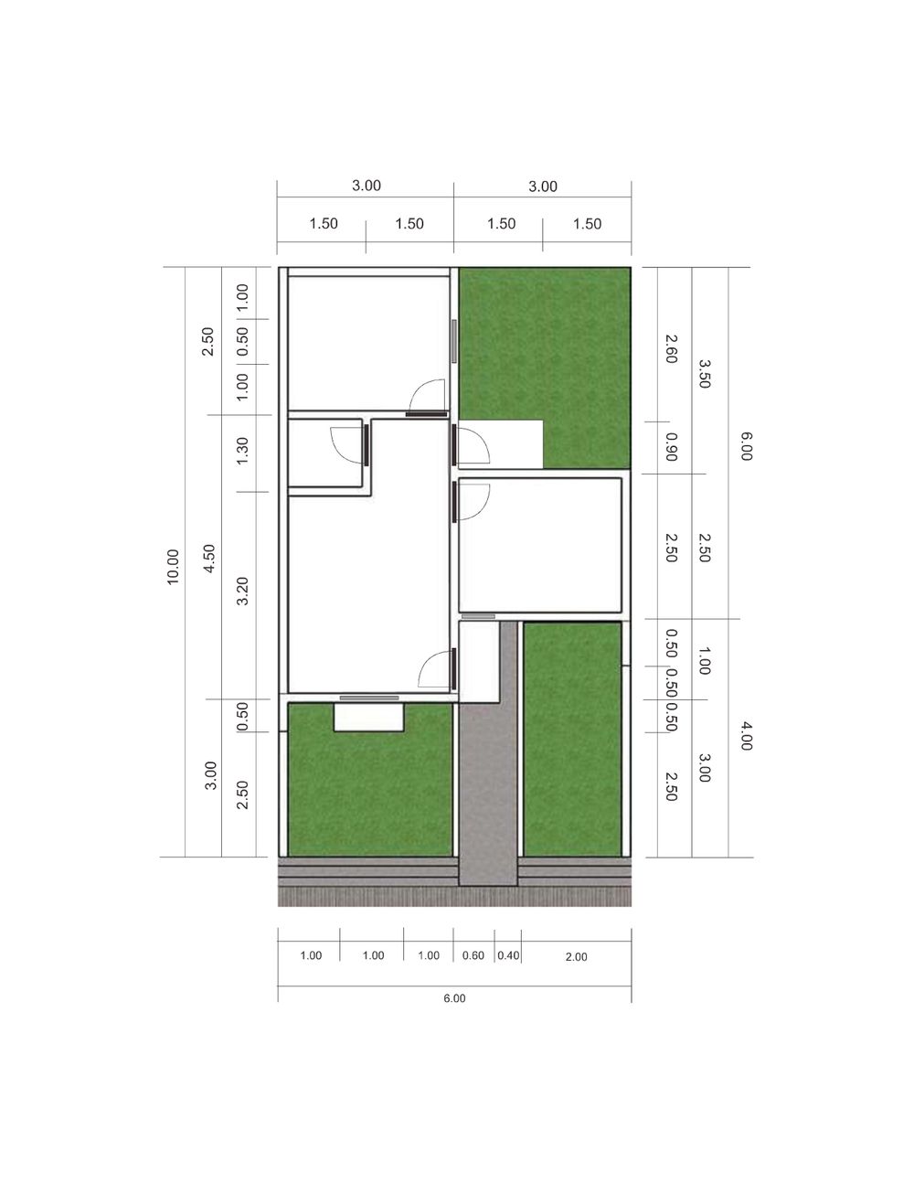 foto denah rumah tipe 30/60 perumahan Taman Cidahu Indah