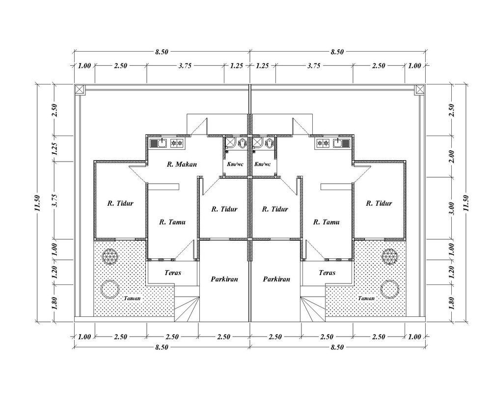 foto denah rumah tipe 36 perumahan TRIPUTRA RESIDENCE 2
