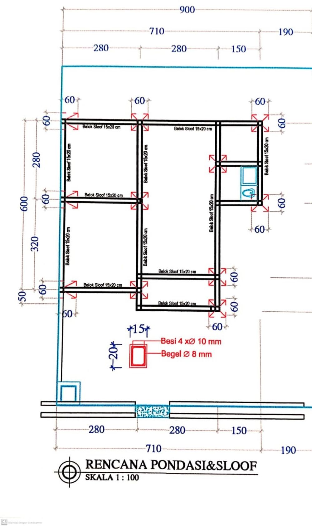 foto denah rumah tipe 36/108 perumahan SIMPANG PANCING RESIDENCE