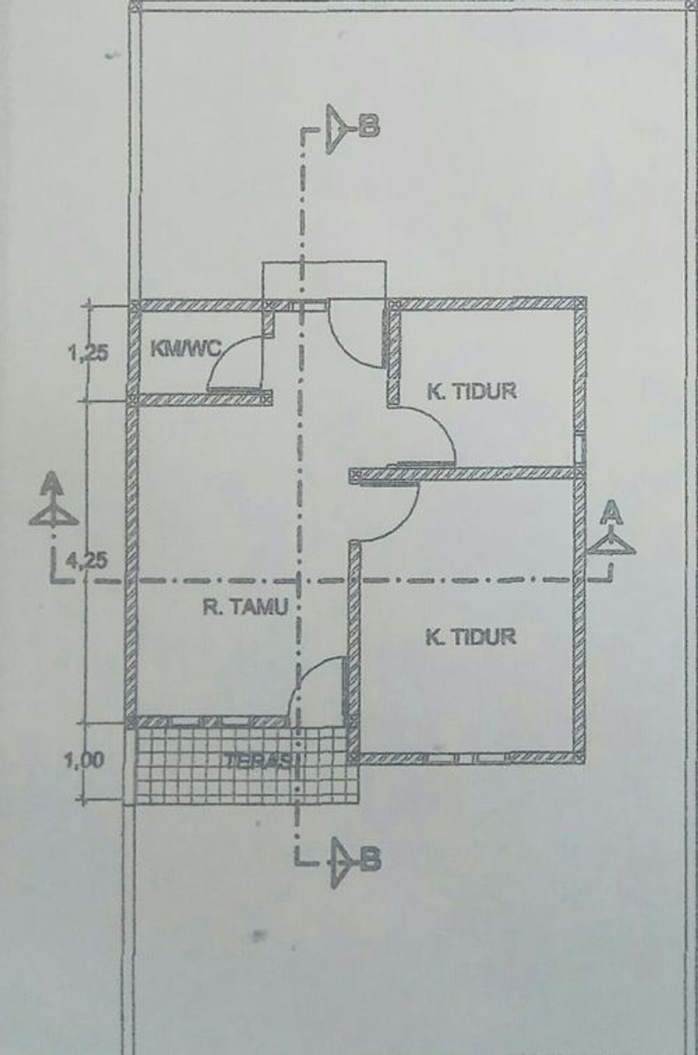 foto denah rumah tipe 36 perumahan Perumahan Agung Pratama Mandiri Tahap 2