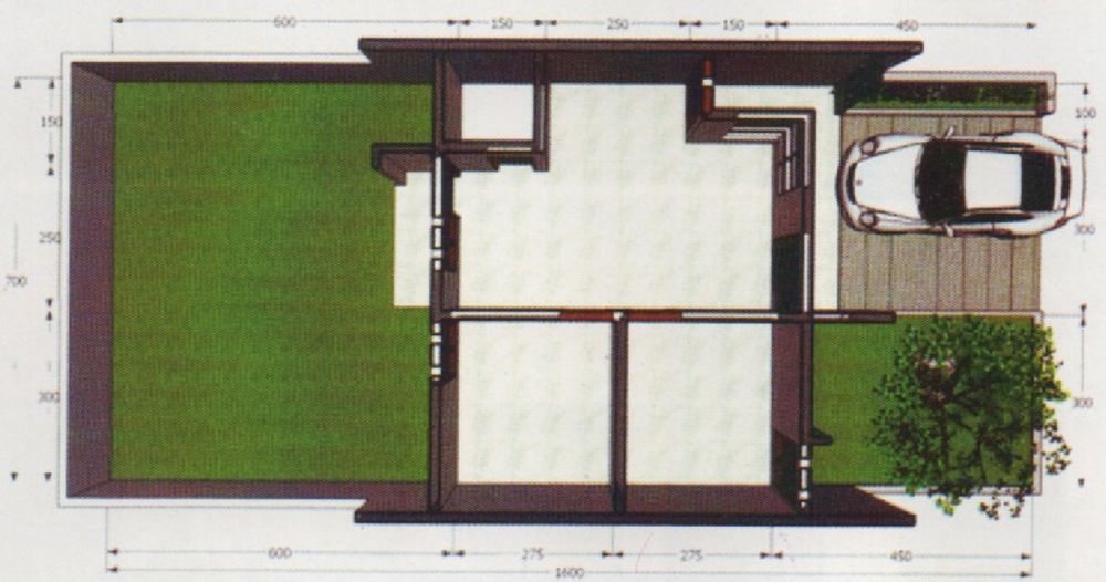 foto denah rumah tipe 48 perumahan GRIYA KARTINI RESIDENCE