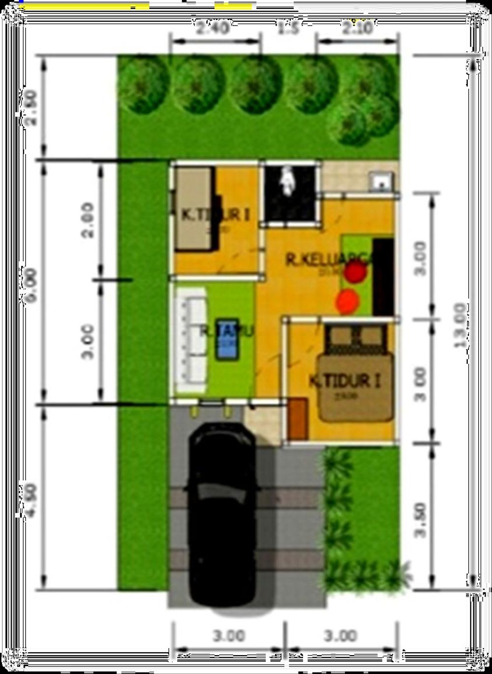 foto denah rumah tipe standart perumahan Taman Gandaria Mas 3